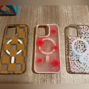 Set of 3 IPhone 15 Pro Max Cases (variety of prints)